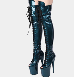 Pole dance exotic buty Flaga na brzuchu