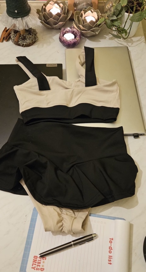 Scarlet Flow Two‑Piece